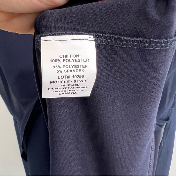 Trisisto Femme Chiffon Slit Shift Dress - Picture 7 of 7